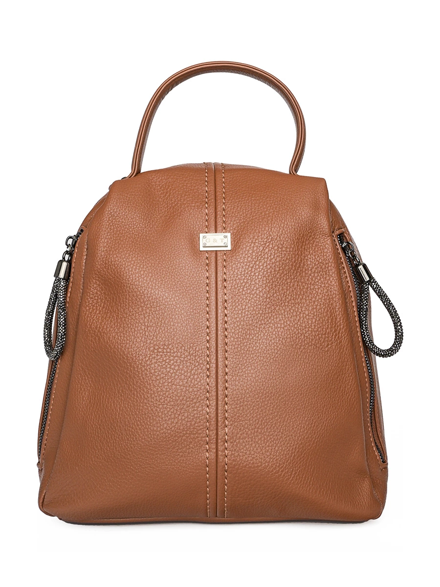 Рюкзак коричневого цвета с боковыми карманами